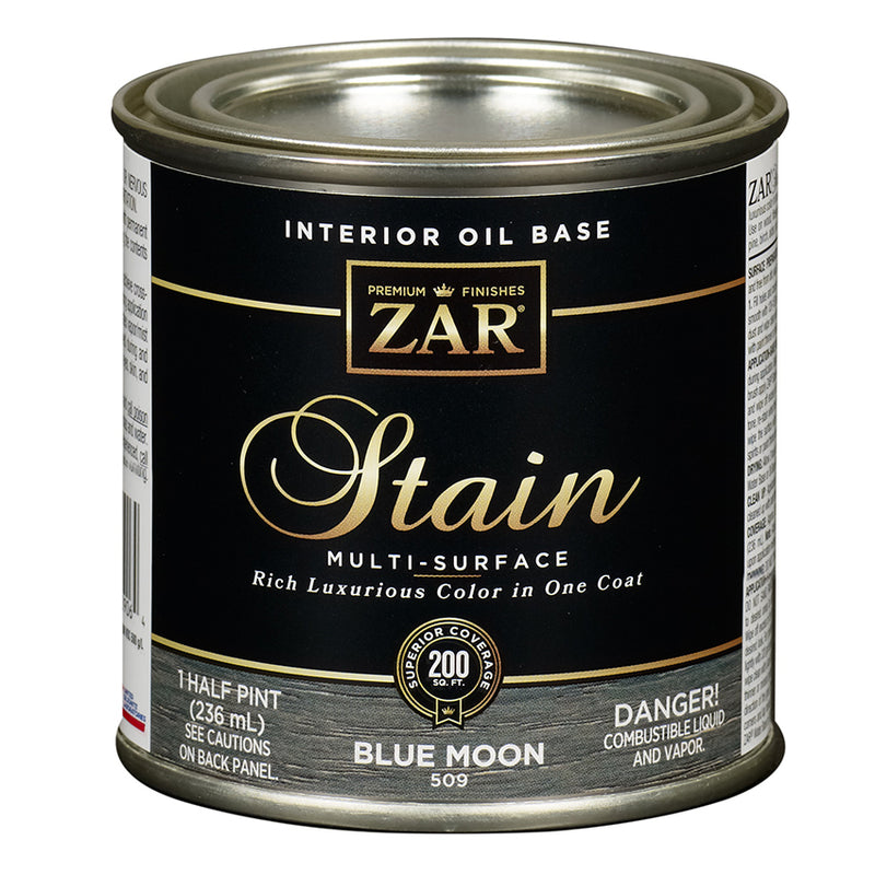 ZAR Interior Oil Base Stain, Blue Moon, Half Pint