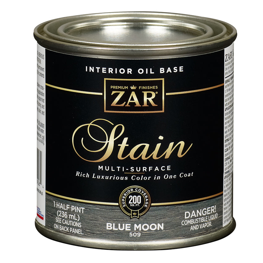 ZAR Interior Oil Base Stain, Blue Moon, Half Pint