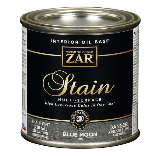 ZAR Interior Oil Base Stain, Blue Moon, Half Pint