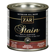 ZAR Interior Oil Base Stain, Exotic Redwood, Half Pint