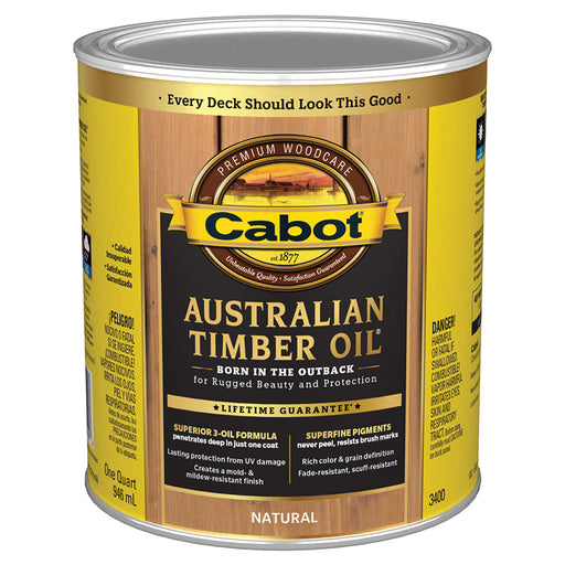 Cabot Australian Timber Oil, Natural, Quart