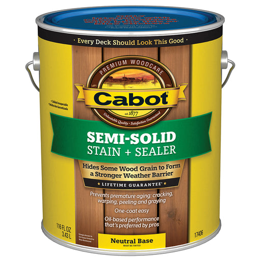 Cabot Deck & Siding Stain Neutral Base Gallon product image