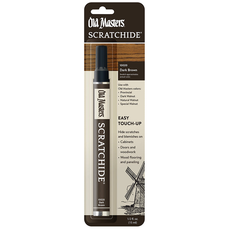 Old Masters Scratchide Touch-Up Pen, Dark Brown, 1/2 oz