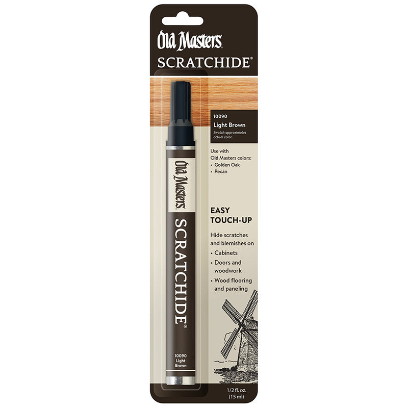 Old Masters Scratchide Touch-Up Pen, Light Brown, 1/2 oz