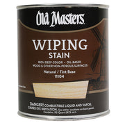 Old Masters Wiping Stain, Natural Tint Base, Quart