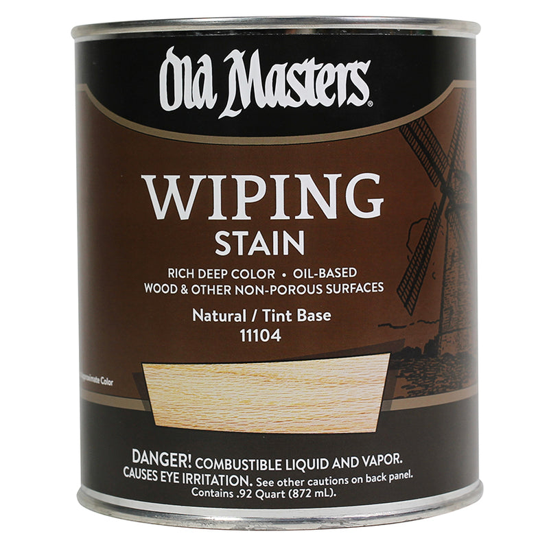 Old Masters Wiping Stain, Natural Tint Base, Quart