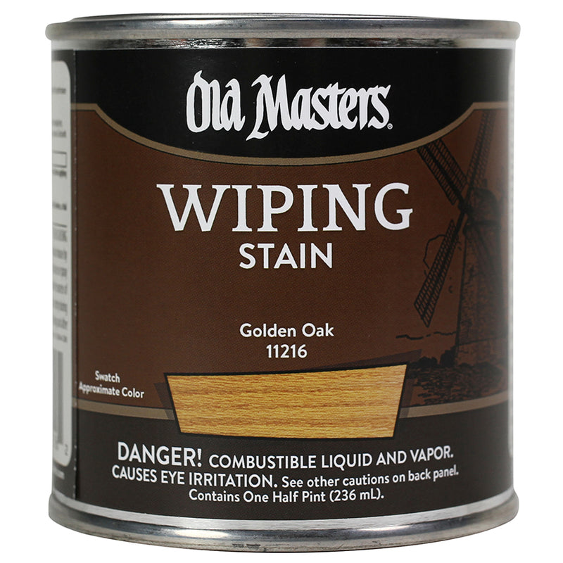 Old Masters Wiping Stain, Golden Oak, Half Pint