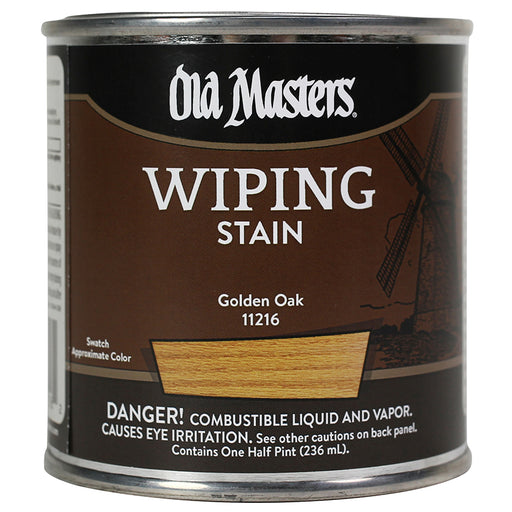 Old Masters Wiping Stain, Golden Oak, Half Pint