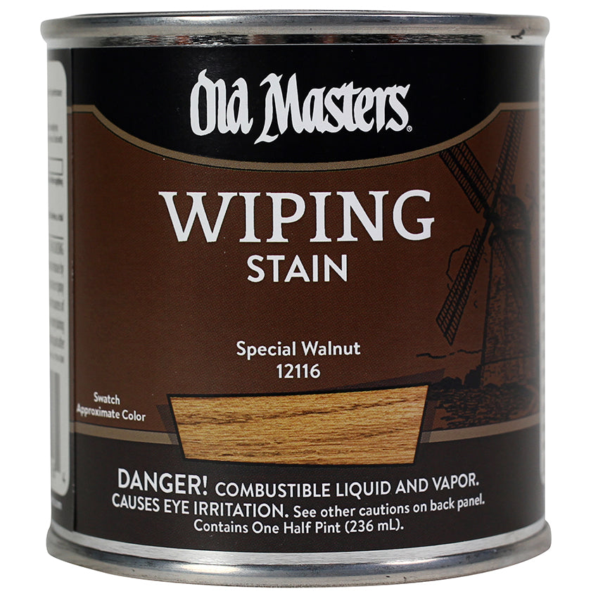 Old Masters Wiping Stain Special Walnut half pint can