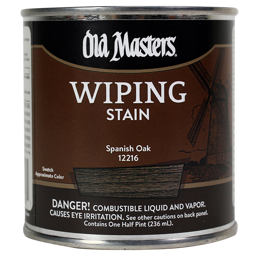 Old Masters Wiping Stain, Spanish Oak, Half Pint