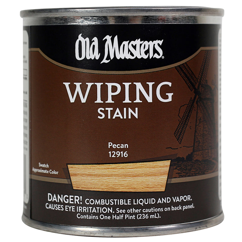 Old Masters Wiping Stain, Pecan, Half Pint