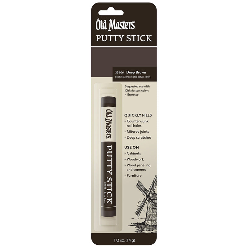 Old Masters Putty Stick, Deep Brown