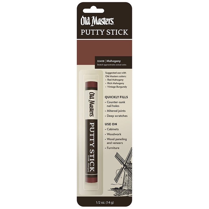 Old Masters Putty Stick, Mahogany