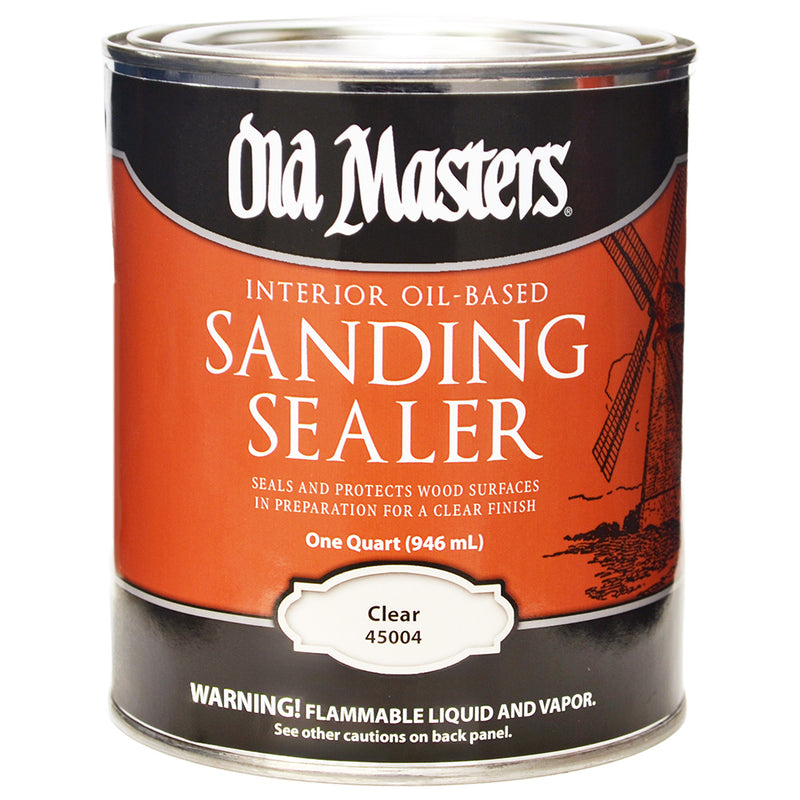 Old Masters Oil-Based Sanding Sealer, Clear, Quart