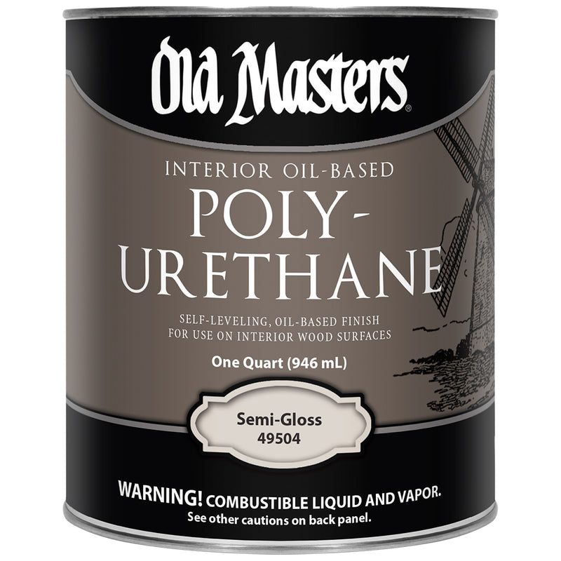 Old Masters Oil-Based Polyurethane, Semi-Gloss, Quart