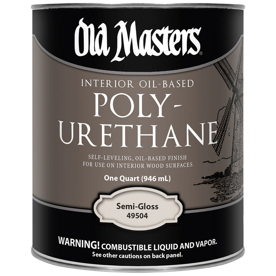Old Masters Oil-Based Polyurethane, Semi-Gloss, Quart