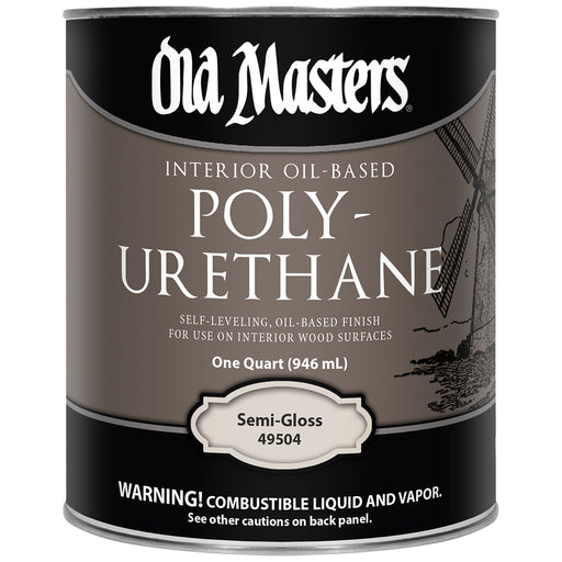 Old Masters Oil-Based Polyurethane, Semi-Gloss, Quart