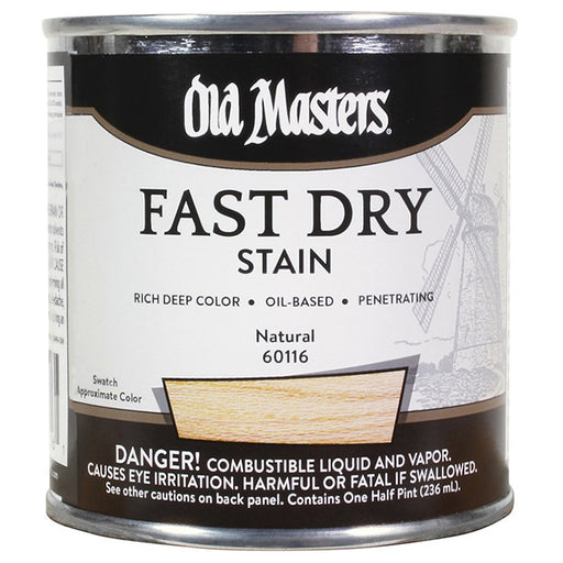 Old Masters Fast Dry Stain, Natural, Half Pint