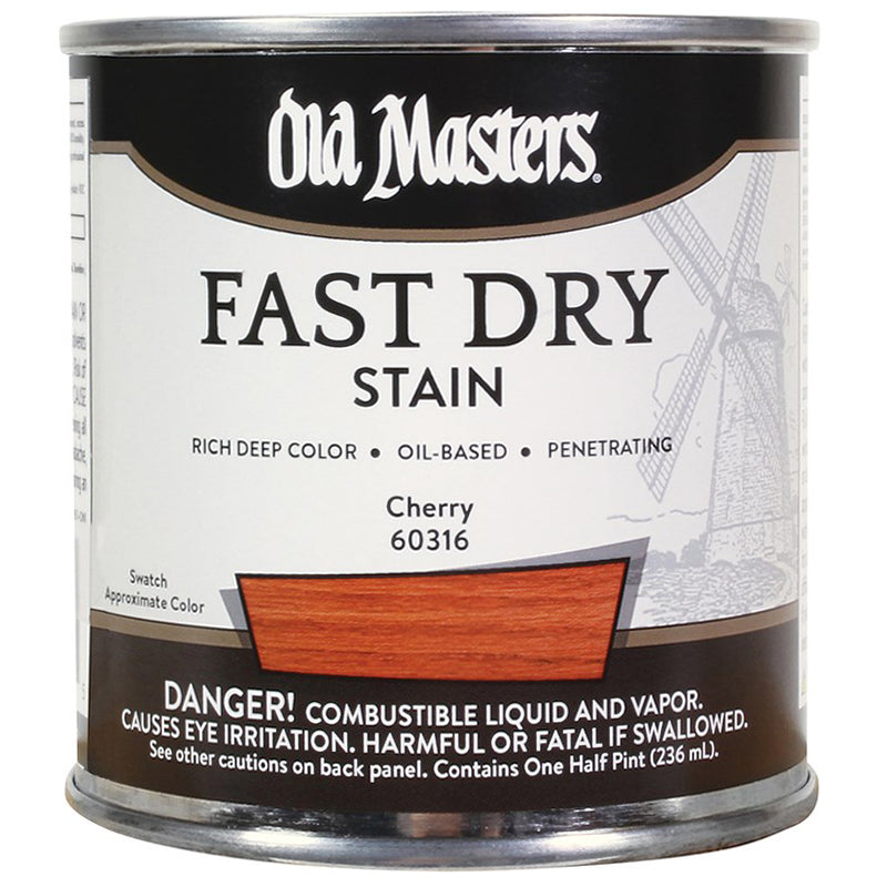 Old Masters Fast Dry Stain, Cherry, Half Pint
