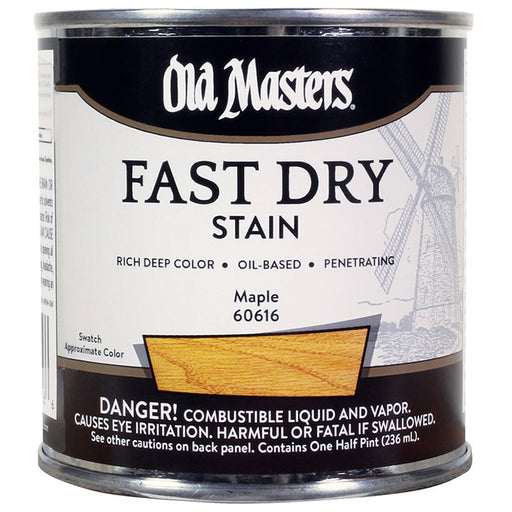 Old Masters Fast Dry Stain, Maple, Half Pint