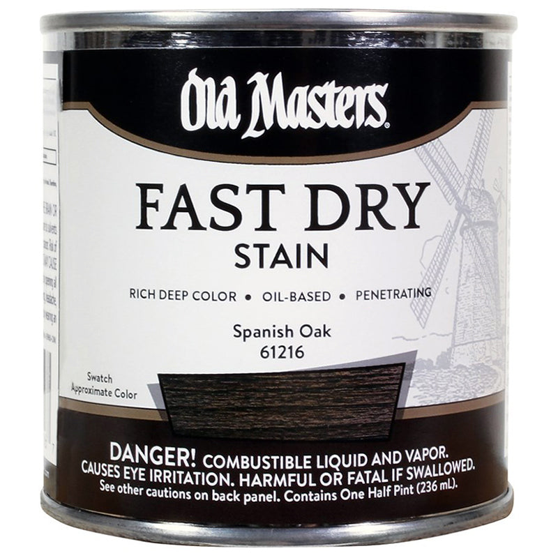 Old Masters Fast Dry Stain, Spanish Oak, Half Pint