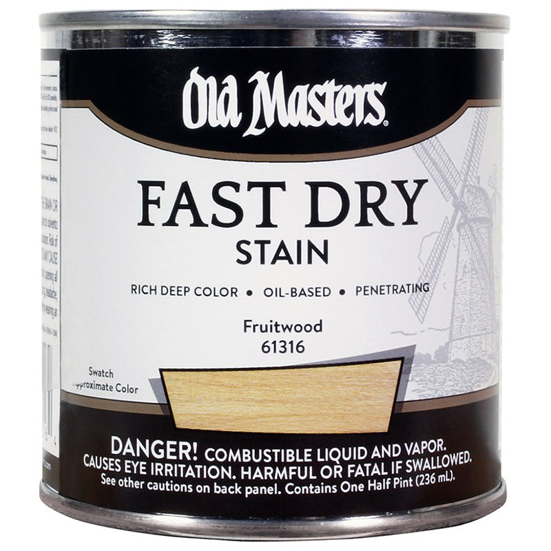 Old Masters Fast Dry Stain, Fruitwood, Half Pint