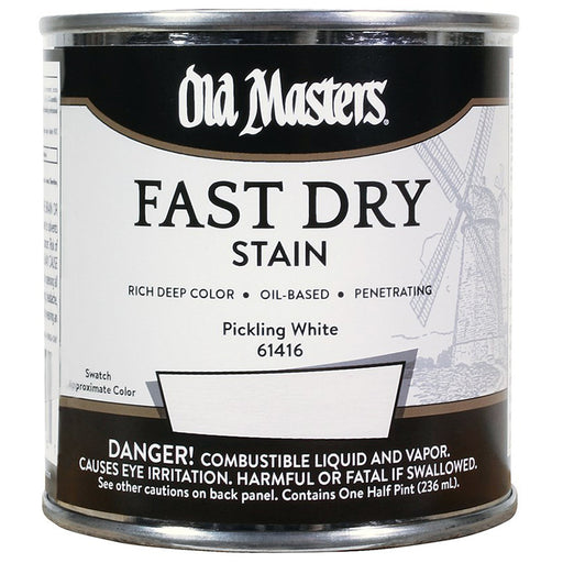 Old Masters Fast Dry Stain, Pickling White, Half Pint