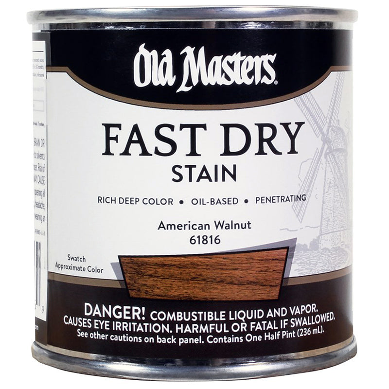 Old Masters Fast Dry Stain, American Walnut, Half Pint