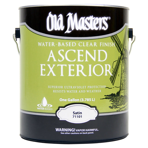 Old Masters Ascend Exterior Water-based Finish Satin Clear 1 Gallon product image