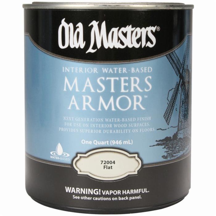 Old Masters Armor Interior Water-Based Finish, Flat, Quart
