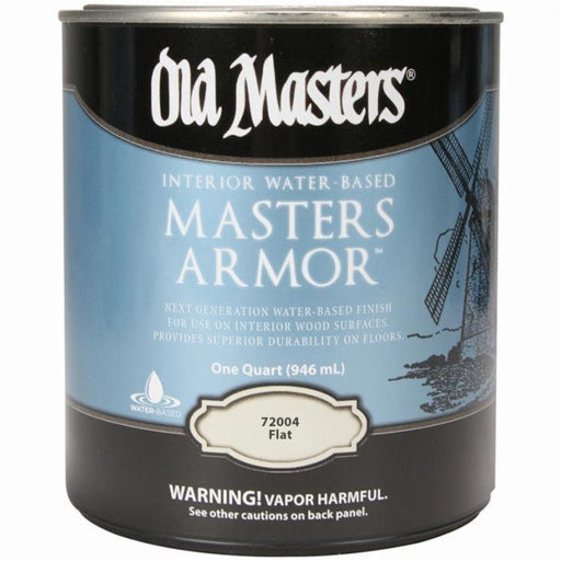 Old Masters Armor Interior Water-Based Finish, Flat, Quart