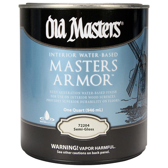 Old Masters Armor Interior Water-Based Finish, Semi-Gloss, Quart