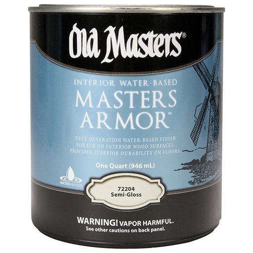 Old Masters Armor Interior Water-Based Finish, Semi-Gloss, Quart