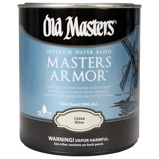 Old Masters Armor Interior Water-Based Finish, Gloss, Quart