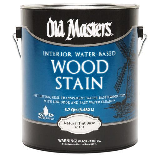 Old Masters Water-Based Wood Stain, Natural Tint Base, Gallon