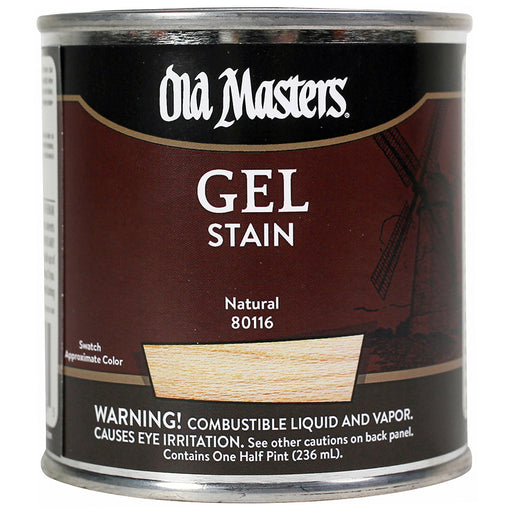 Old Masters Gel Stain, Natural, Half Pint