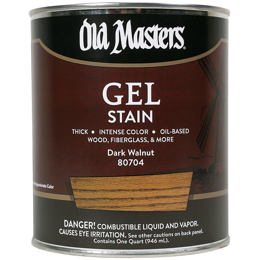Old Masters Gel Stain, Dark Walnut, Quart