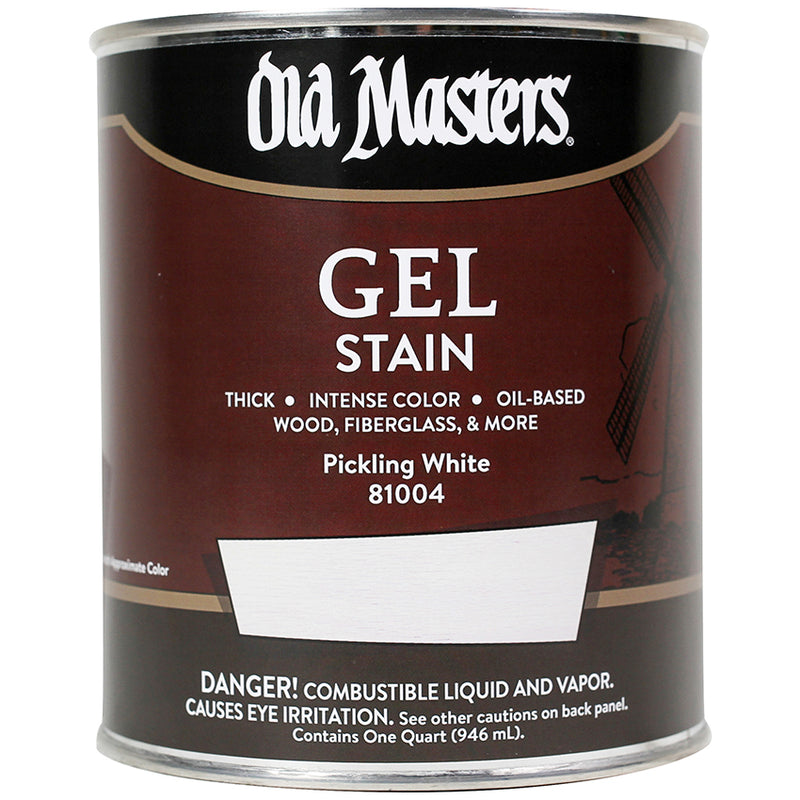 Old Masters Gel Stain, Pickling White, Quart