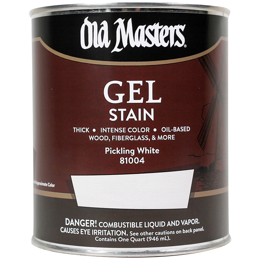 Old Masters Gel Stain, Pickling White, Quart