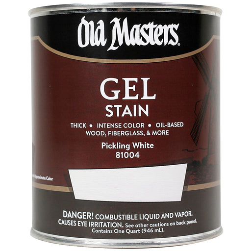 Old Masters Gel Stain, Pickling White, Quart
