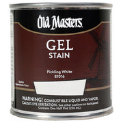 Old Masters Gel Stain, Pickling White, Half Pint