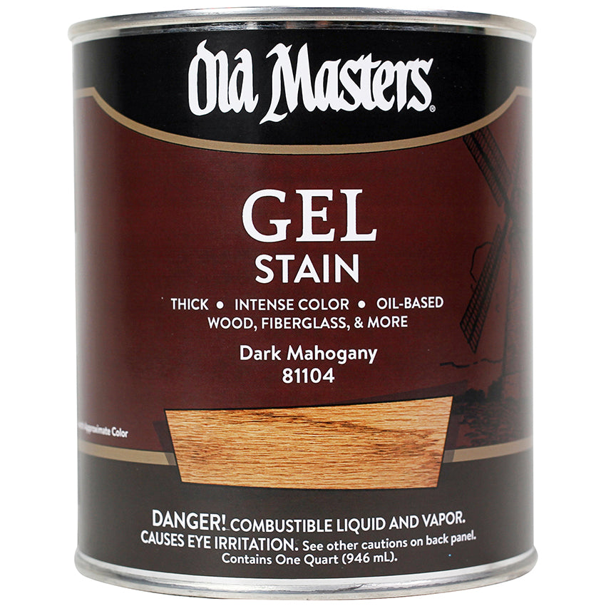 Old Masters Gel Stain, Dark Mahogany, Quart