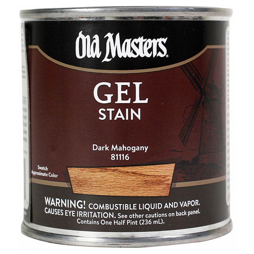 Old Masters Gel Stain, Dark Mahogany, Half Pint