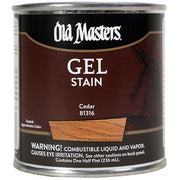 Old Masters Gel Stain, Cedar, Half Pint