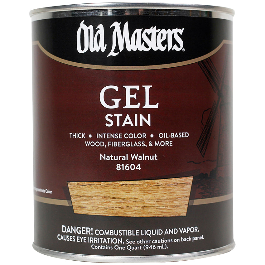 Old Masters Gel Stain, Natural Walnut, Quart