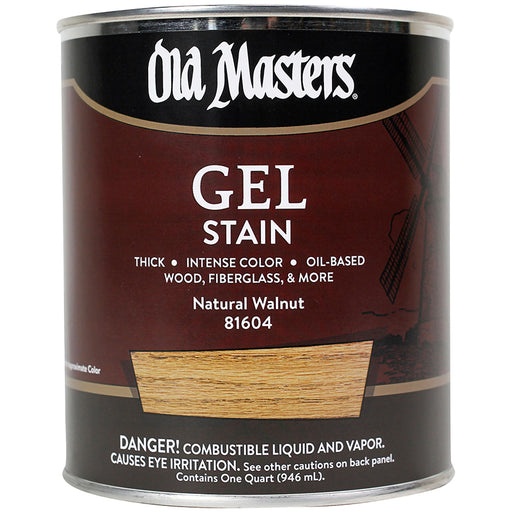 Old Masters Gel Stain, Natural Walnut, Quart