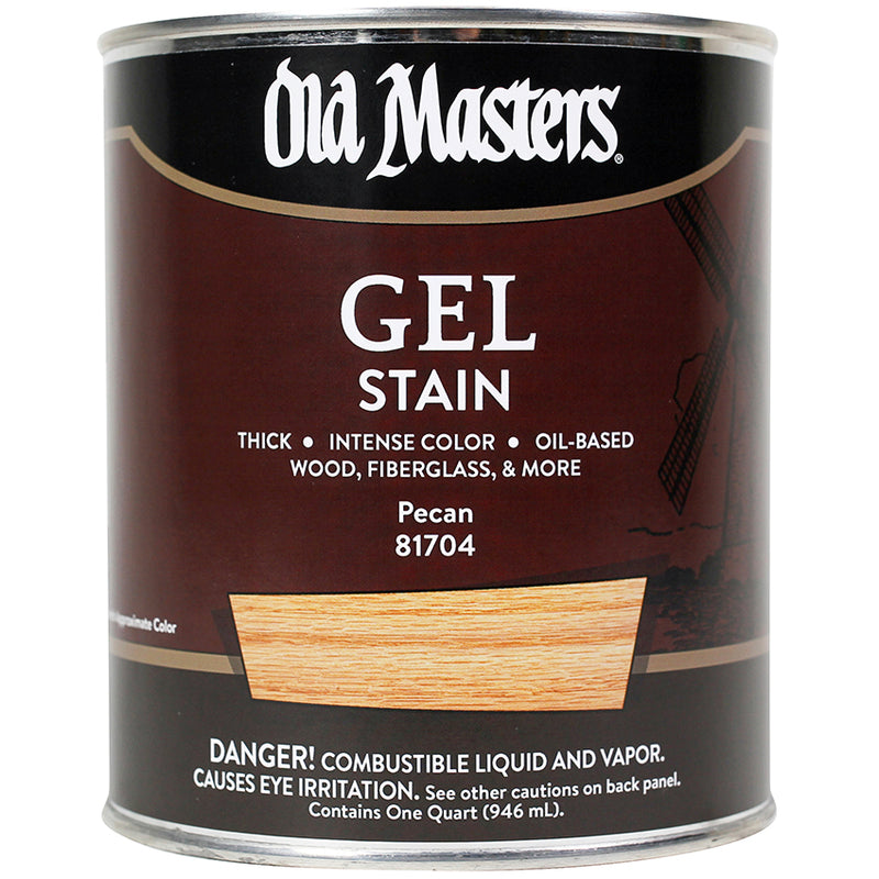 Old Masters Gel Stain, Pecan, Quart