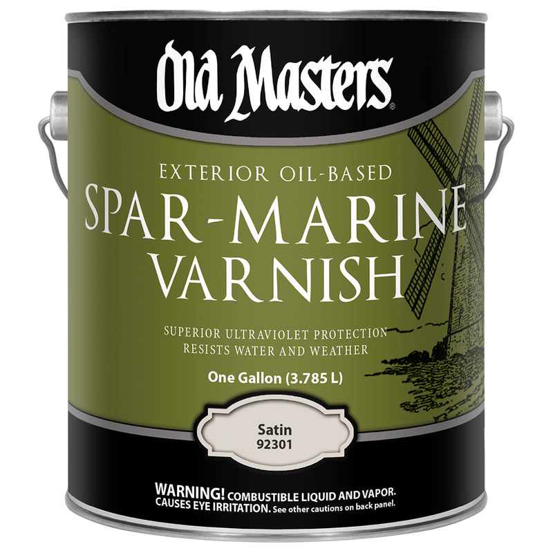 Old Masters Spar-Marine Varnish, Clear Satin, Gallon