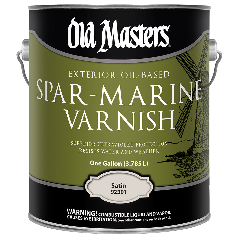 Old Masters Spar-Marine Varnish, Clear Satin, Gallon
