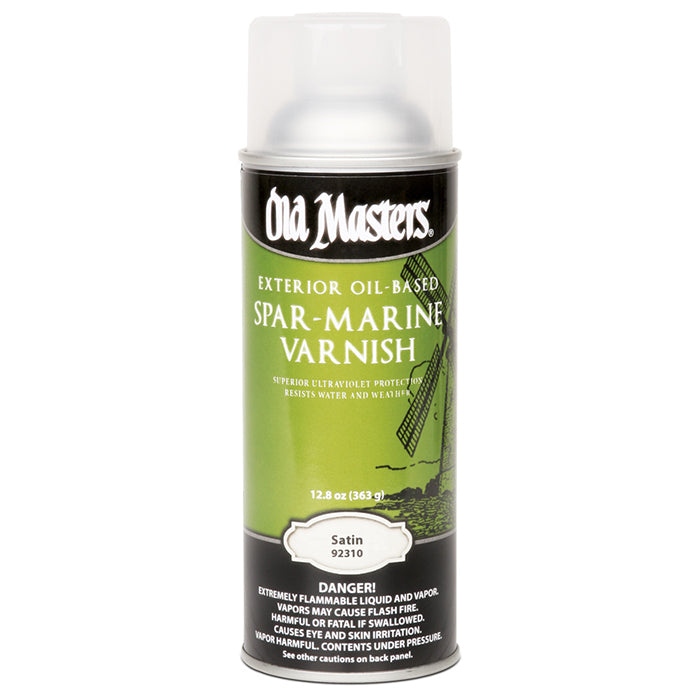 Old Masters Spar-Marine Varnish Aerosol, Clear Satin, 12 oz